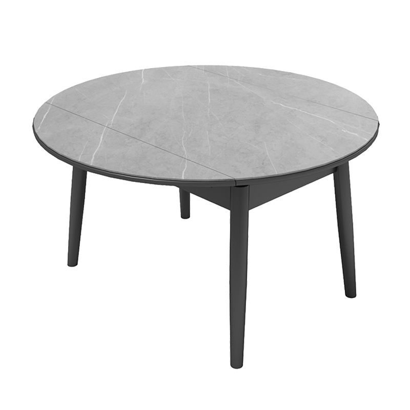 Modern Style Sintered Stone Dining Table Round Table with 4 Legs for Home Use Clearhalo ' dining_table' 'Dining Tables & Seating' 'Dining Tables' 'furn' 'furn_dining_table' 'Furniture' 'furniture_dining_table' 'Kitchen & Dining Furniture' 'kitchen&dining_furn' 'kitchen' 'kitchen_dining_table' 1200x1200_fc6b1c08-80c0-4d29-96b9-2d7aa0c07ff4