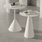Mid-Century Modern Couchtisch mit Sockel aus Metall, runder Cocktailtisch