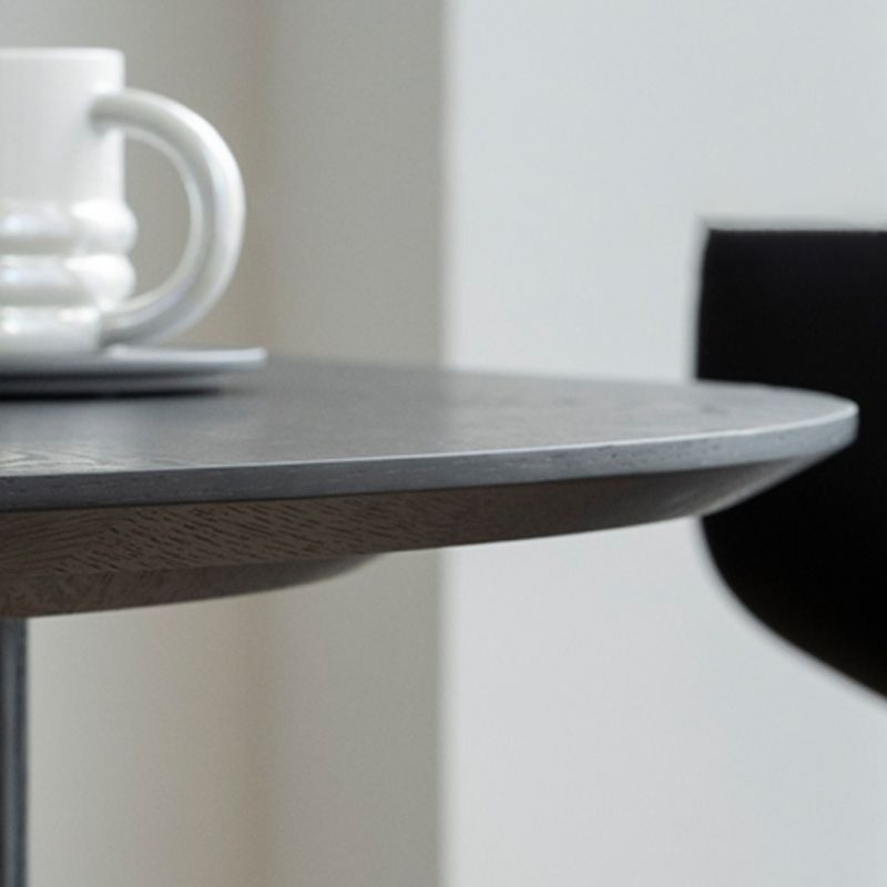 Simplicity Style Dinette Table Solid Wood Oval Dinner Table in Black Clearhalo 'Dining Tables & Seating' 'Dining Tables' 'dining_table' 'furn' 'furn_dining_table' 'Furniture' 'Kitchen & Dining Furniture' 1200x1200_fc6c37f6-03b1-45d0-b563-68431ec1bf70