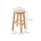 Taburete de barra de madera maciza taburete sin brazo sin brazo para comedor