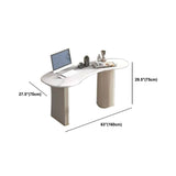 29.5-inch Office Desk with Drawers Office Laptop Table in White Clearhalo 'furn' 'furn_office_desk' 'Furniture' 'Office Desks' 'Office Furniture' 'office_desk' 1200x1200_fc6fbfe6-890f-40ee-bb00-ef282dc6483f