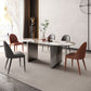 Luxury Sintered Stone Kitchen Home Fixed Double Pedestal Dining Table Clearhalo 'Dining Tables & Seating' 'Dining Tables' 'dining_table' 'furn' 'furn_dining_table' 'Furniture' 'Kitchen & Dining Furniture' 1200x1200_fc709f20-7a6b-47fc-b6a5-deadd351e777