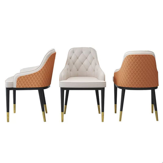 Sillas de comedor de cocina glamorosa sillas de comedor de cocina de cuero falso