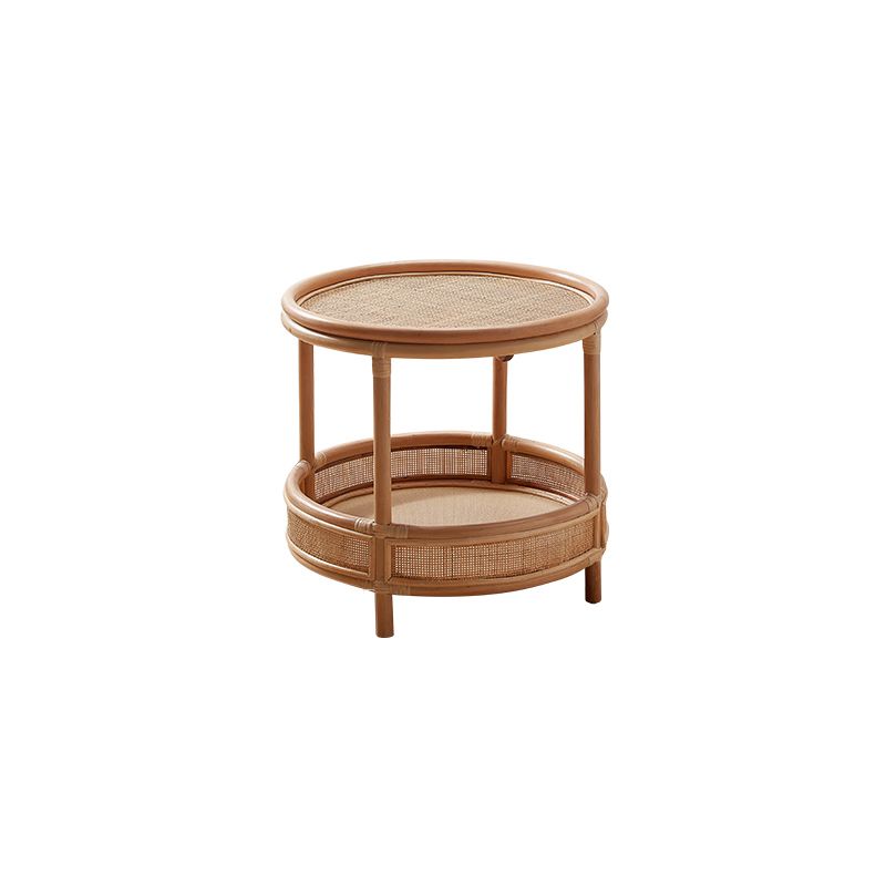 Tropical Cocktail Table Storage Round 4 Legs Coffee Cocktail Table Clearhalo 'Coffee & Accent Tables' 'Coffee Tables' 'coffee_tables' 'furn' 'furn_coffee_tables' 'Furniture' 'Living Room Furniture' 1200x1200_fc712552-3aa4-4d31-b344-ee8e22185e50