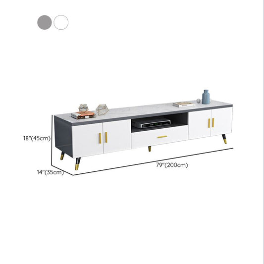 Console televisiva moderna console in finto legno TV stand per soggiorno