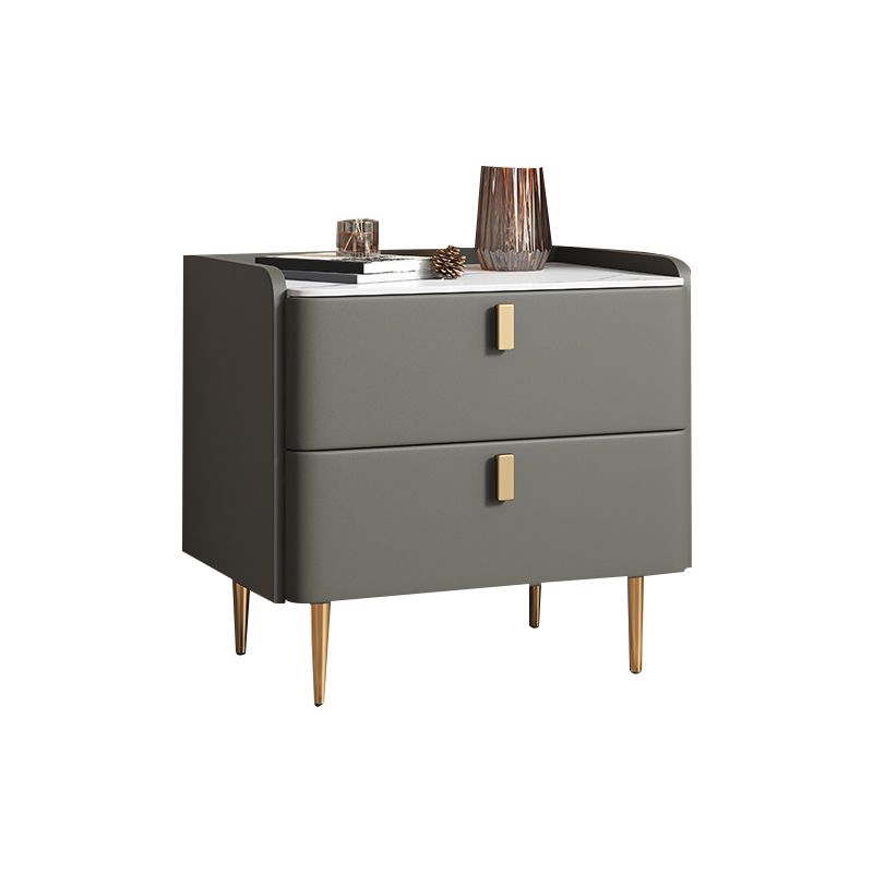 Steinbett Nachttisch Klassiker Glam -Nachtschrank mit Schubladen