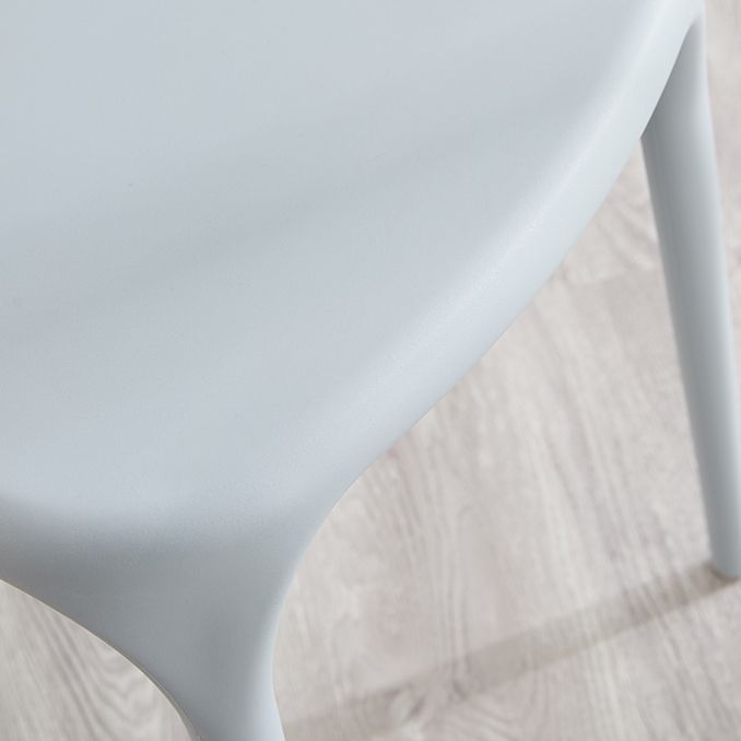Indoor Contemporary Side Chair Open Back Plastic Stackable Dining Room Single Chair Clearhalo ' kitchen&dining_furn' 'Dining Chairs' 'Dining Tables & Seating' 'dining_chair' 'furn' 'furn_dining_chair' 'Furniture' 'furniture_dining_chair' 'Kitchen & Dining Furniture' 'kitchen' 1200x1200_fc796d0f-50c2-45c7-a153-2cee3eebed34
