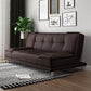 Linen and Faux Leather Sofa Couch Armless Biscuit Back Settee Couch Clearhalo 'furn' 'furn_sofas' 'Furniture' 'furniture_sofas' 'Living Room Furniture' 'Sofa' 'sofas' 1200x1200_fc7a8cbb-2cc1-485c-a2c3-487a777a7b5e