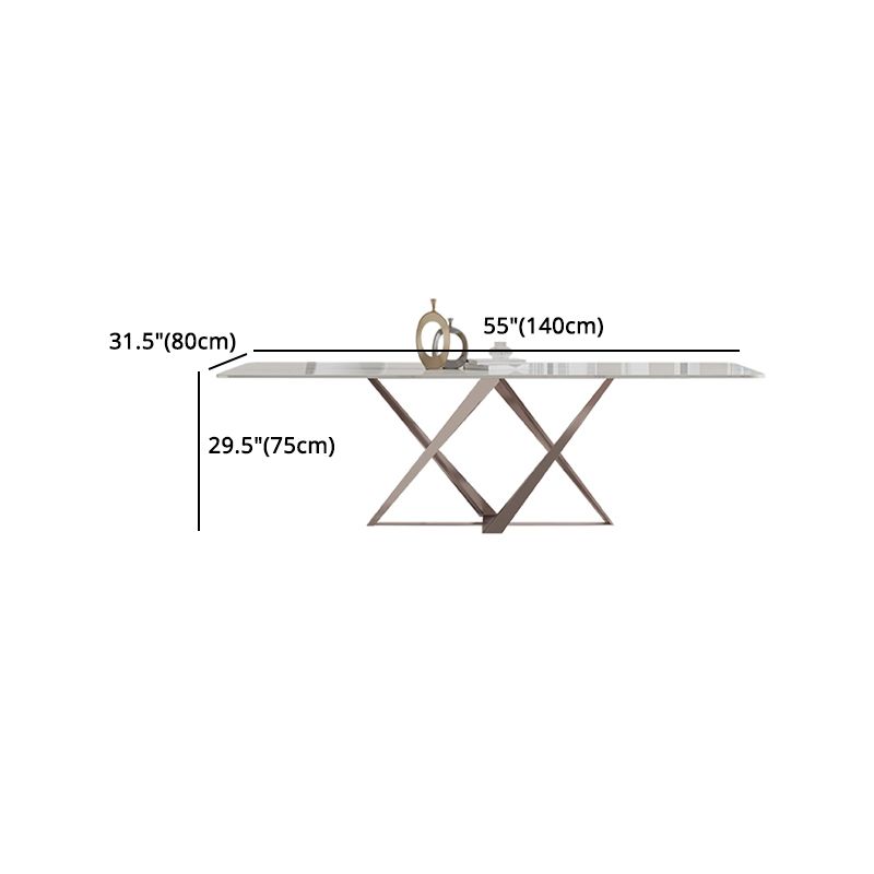 Nordic Sintered Stone Top Dining Set Rectangle 1/3/4/5/7 Pieces Dining Table with Chairs Clearhalo 'Dining Room Sets' 'Dining Tables & Seating' 'dining_room_set' 'furn' 'furn_dining_room_set' 'Furniture' 'furniture_dining_room_set' 'Kitchen & Dining Furniture' 1200x1200_fc7b11da-d9aa-48fe-8c02-d51b2ededbd1
