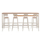 Modern Bar-height Table with White Base 41.3-inch Height Table Clearhalo 'Bar Furniture' 'Bar Tables' 'bar_tables' 'furn' 'furn_bar_tables' 'Furniture' 'Kitchen & Dining Furniture' 1200x1200_fc7ba4f7-460d-4e27-9a48-1f5498b46d63