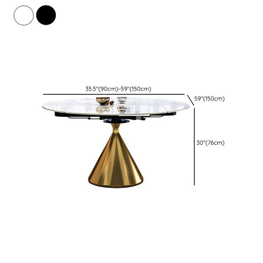 Contemporáneo 1/2/5/7 Muebles de muebles de piedra redonda Juego de comidas para el hogar