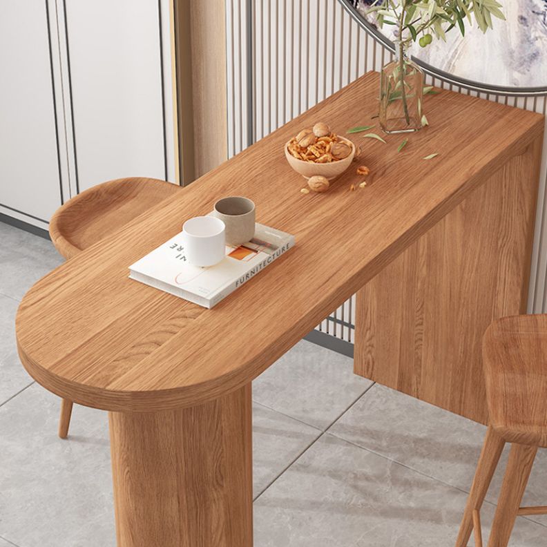 Specialty Pine Wood Top Bar Table Matte Finish Contemporary Pub Table Clearhalo 'Bar Furniture' 'Bar Tables' 'bar_tables' 'furn' 'furn_bar_tables' 'Furniture' 'Kitchen & Dining Furniture' 1200x1200_fc7cea71-2dd9-44ec-8eaa-07f1e601bdb2