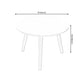 Traditional Style Cocktail Table White/wood Color Rubber Wood Round Coffee Table Clearhalo 'Coffee & Accent Tables' 'End & Side Tables' 'end_side_table' 'end_side_tables' 'furn' 'furn_end_side_tables' 'Furniture' 'furniture_end_side_table' 'Living Room Furniture' 1200x1200_fc7d1332-6f4c-4fd8-8e3e-d0aba23410d9