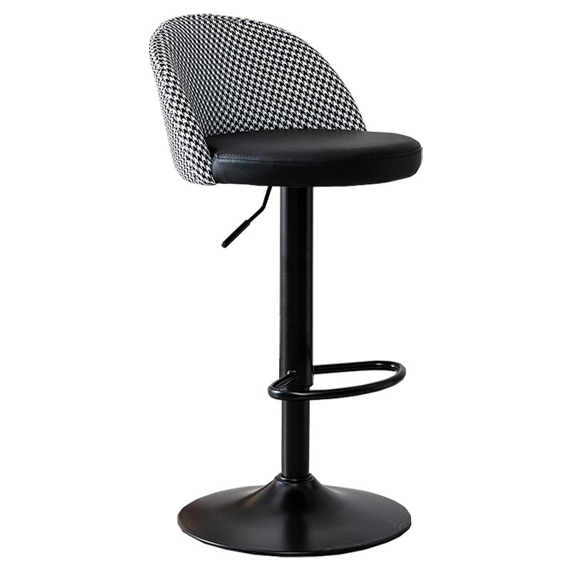 Modern Home Adjustable Height Stool Matte Finish Upholstered Bar Stools Clearhalo 'Bar Furniture' 'Bar Stools' 'bar_stools' 'furn' 'furn_bar_stools' 'Furniture' 'furniture_bar_stools' 'Kitchen & Dining Furniture' 1200x1200_fc8222b9-63d1-4376-be78-3bad7664c5d9