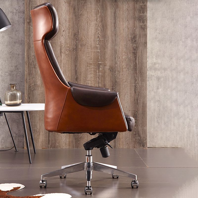 Modern No Arm Executive Chair Height-adjustable Managers Chair for Office Clearhalo 'furn' 'furn_office_chair' 'Furniture' 'Office Chairs' 'Office Furniture' 'office_chair' 1200x1200_fc822683-7363-415a-a76c-0cdee8fe1988