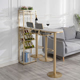 Mesa de barra de bistro de piedra sinterizada mesa de bar de vino moderna para sala de estar para sala de estar