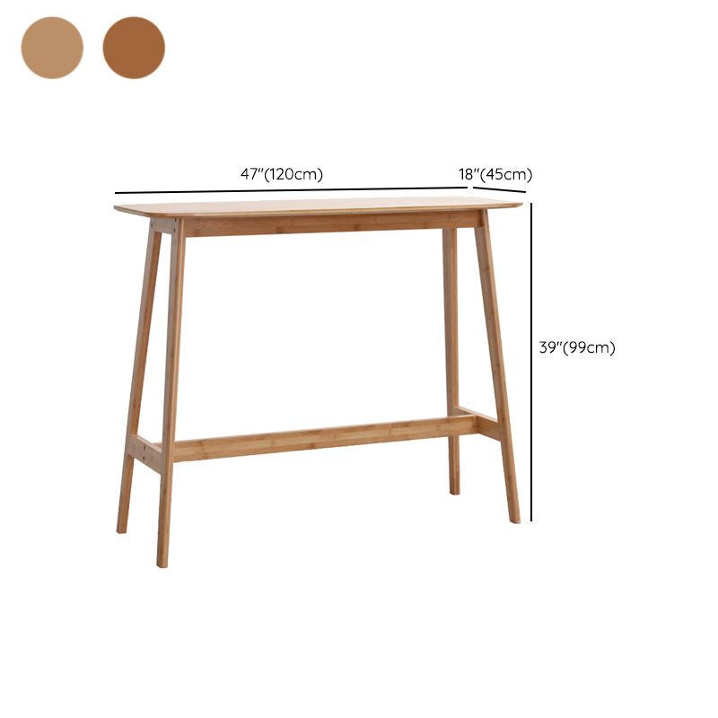 Modern Rectangle Wood Counter Table 1/2/3 Pieces Bar Table Set for Cafe Clearhalo 'Bar Furniture' 'furn' 'furn_home_bar_bar_sets' 'Furniture' 'Home Bars & Bar Sets' 'home_bar_bar_sets' 'Kitchen & Dining Furniture' 1200x1200_fc838db4-1463-4cd5-8550-554f563a8194