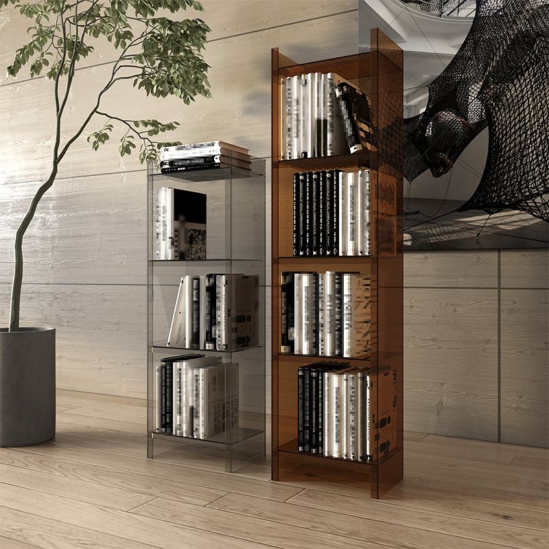 Acrylic Vertical Standard Bookshelf Scandinavian Closed Back Bookshelf Clearhalo 'Bookcases' 'furn' 'furn_bookcases' 'Furniture' 'furniture_bookcases' 'Office Furniture' 1200x1200_fc83e3c2-4d16-42b1-a56a-0a4c9fece617