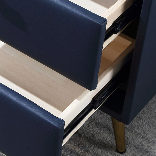 19'' Tall Glam Bedside Cabinet 2-Drawer Solid Wood Faux Leather Legs Included Nightstand Clearhalo 'Bedroom Furniture' 'furn' 'furn_night_stand' 'Furniture' 'night_stand' 'Nightstands' 1200x1200_fc8794a4-b0e5-491f-a738-775718cfd6ae