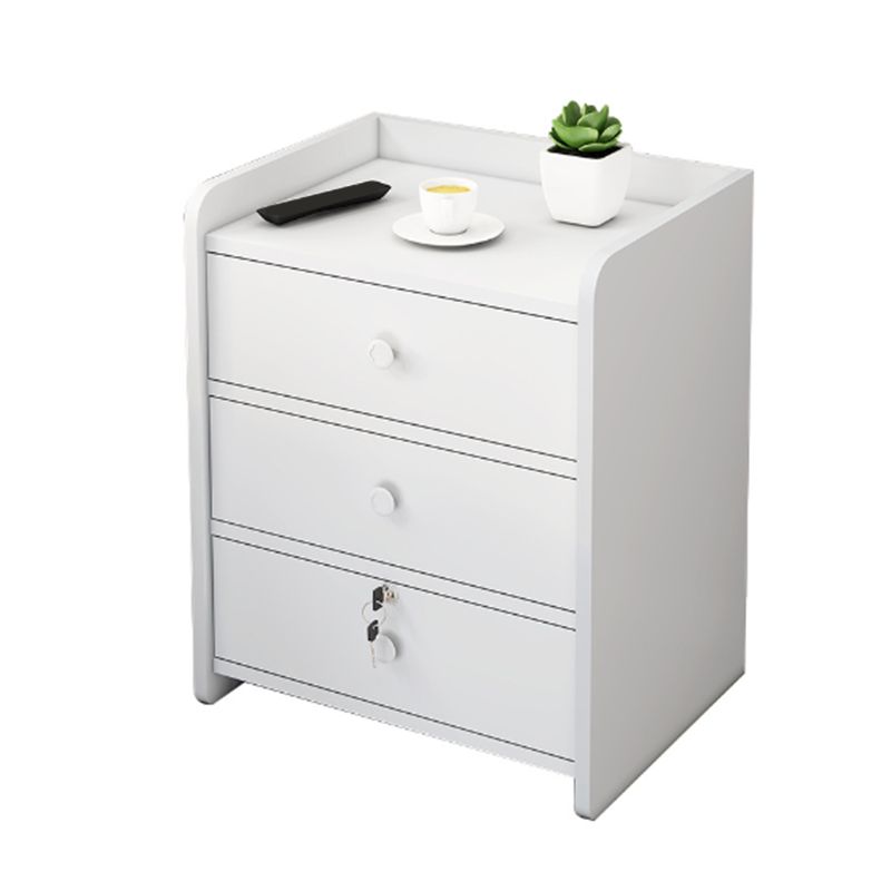 Hölzerne Nachttisch mit 12 "breitem Nachttisch mit Schubladen und Regal