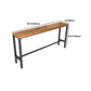 Rectangular Pine Wood Top Bar Table Industrial Bar Table with Black Trestle Base Clearhalo 'Bar Furniture' 'Bar Tables' 'bar_tables' 'furn' 'furn_bar_tables' 'Furniture' 'Kitchen & Dining Furniture' 1200x1200_fc8ae7a6-a33c-4cd8-84aa-895093d096cb