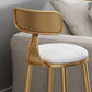 Glam Upholstered Counter Stool Low Back Stool with Gold Frame Clearhalo 'Bar Furniture' 'Bar Stools' 'bar_stools' 'furn' 'furn_bar_stools' 'Furniture' 'Kitchen & Dining Furniture' 1200x1200_fc8d4d20-8c85-4eed-9c14-7fc9e9358d43