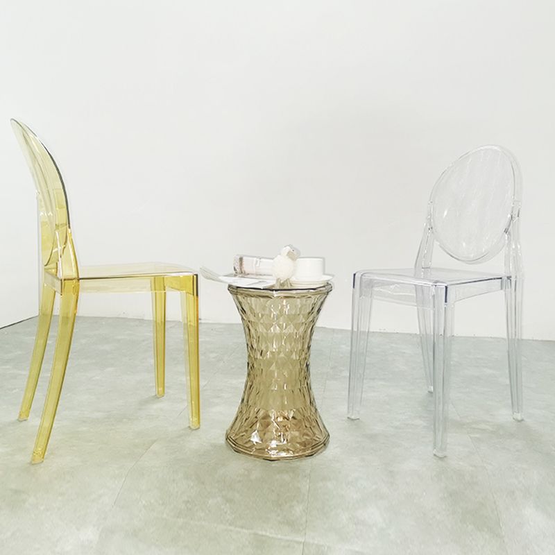 Scandinavian Winehouse Plastic Side Chair Transparent Open Dining Chair (Set of 4) Clearhalo ' kitchen&dining_furn' 'Dining Chairs' 'Dining Tables & Seating' 'dining_chair' 'furn' 'furn_dining_chair' 'Furniture' 'furniture_dining_chair' 'Kitchen & Dining Furniture' 'kitchen' 1200x1200_fc8d5519-0f5b-45de-8faa-4ecb6110df7e