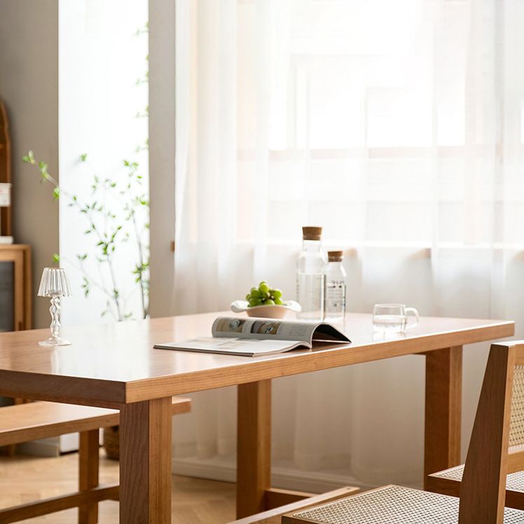 Pine Wood Dining Table Modern Rectangle Table with Trestle Base Clearhalo ' dining_table' 'Dining Tables & Seating' 'Dining Tables' 'furn' 'furn_dining_table' 'Furniture' 'furniture_dining_table' 'Kitchen & Dining Furniture' 'kitchen&dining_furn' 'kitchen' 'kitchen_dining_table' 1200x1200_fc8ddf3c-b8c7-494e-a918-43be56ca802a