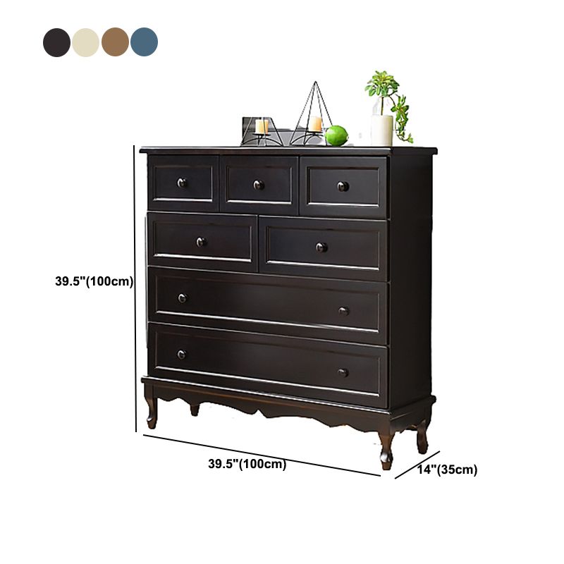 Cassa di accento di legno moderno di metà secolo con cassetti da 13,77 "mobili laterali larghi