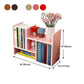 Modern Style 17.8"H Bookshelf Open Back Wood Bookcase for Home Office