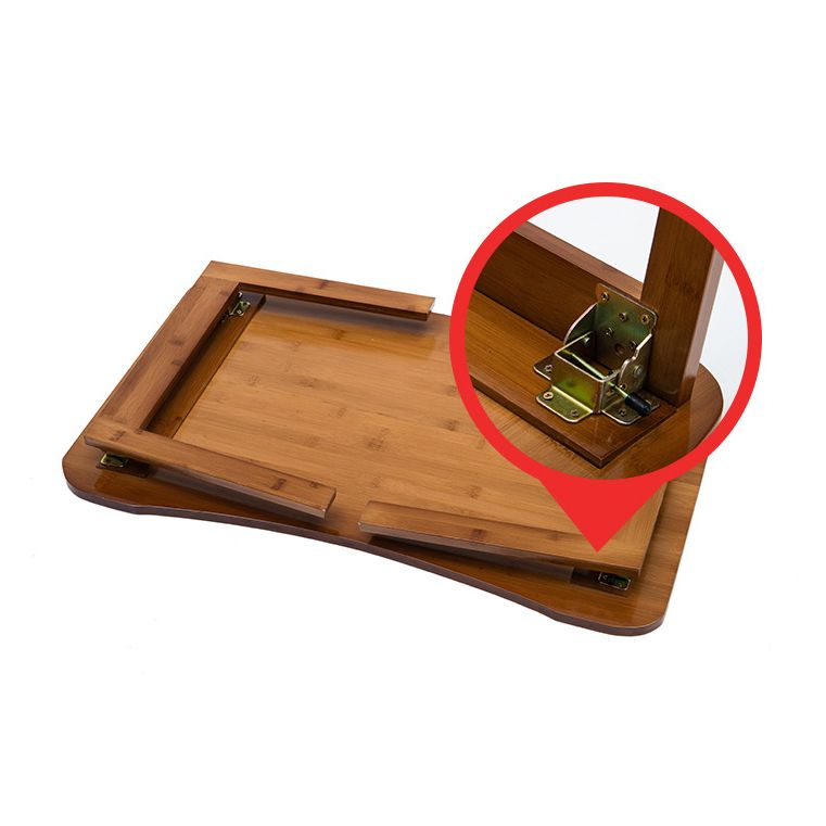 Modern Brown/Oak 4 Legs 1 Coffee Table Geometric Folding Table for Living Room Clearhalo 'Coffee & Accent Tables' 'Coffee Tables' 'coffee_tables' 'furn' 'furn_coffee_tables' 'Furniture' 'furniture_coffee_tables' 'Living Room Furniture' 1200x1200_fc902e15-15da-44fa-8ad2-3b0ee82de707