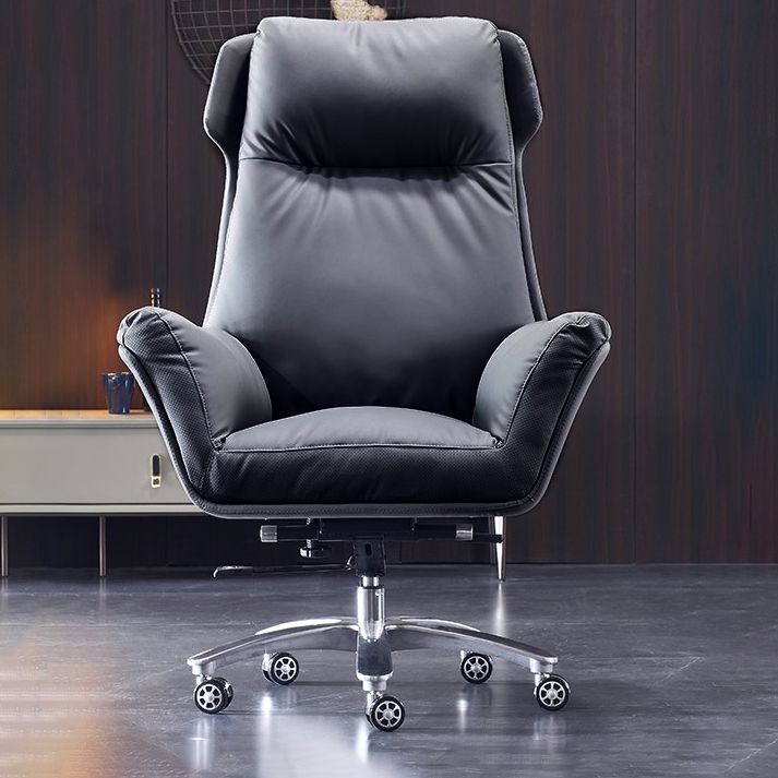 Moderner Executive Swivel Office Chair High Back Armless Manager Stuhl