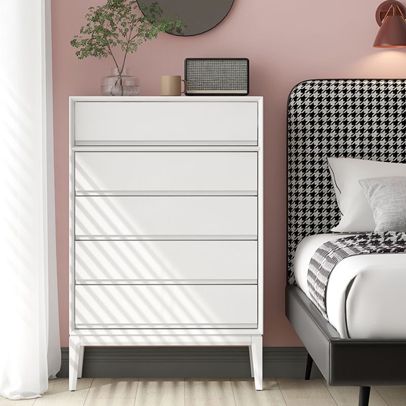 Moderno cassa di stoccaggio in legno verticale con cassetti a chiusura morbida per la casa