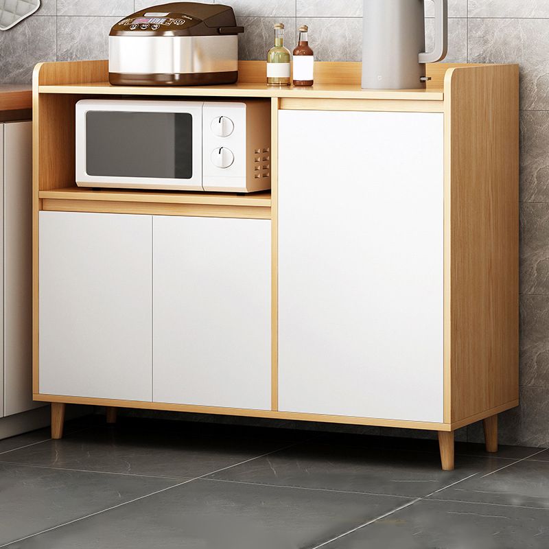 Wood Buffetサイドボードキャビネットを備えたモダンおよびコンテンポラリーサーバー