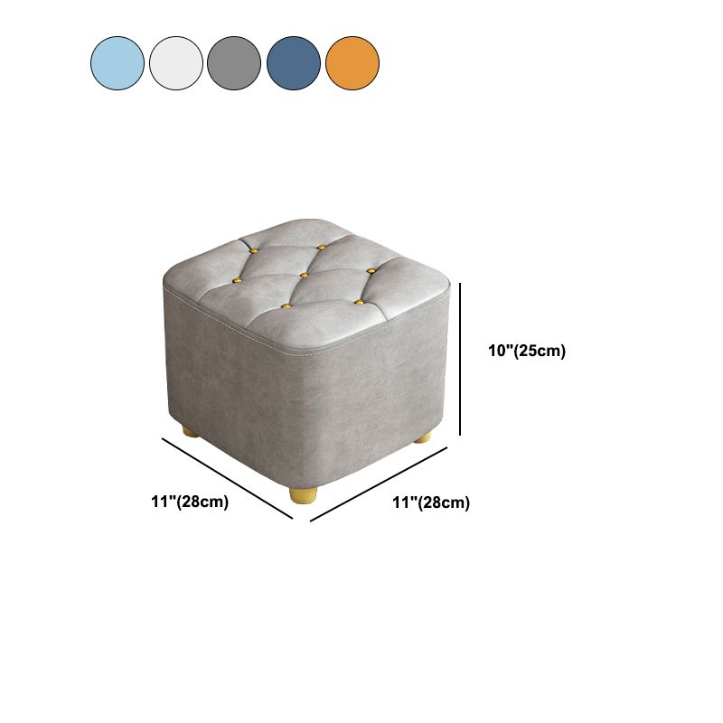 Contemporary Plain Pouf Ottoman Plain Tufted Square Water Resistant Pouf Chair Clearhalo 'furn' 'furn_ottomans_poufs' 'Furniture' 'Living Room Furniture' 'Ottomans & Poufs' 'ottomans_poufs' 1200x1200_fc9386e5-d90b-4b55-936d-d5e55d53e34d