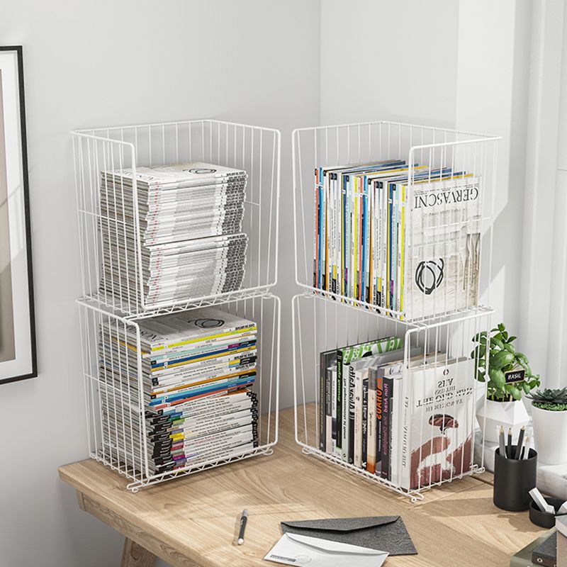 Modern Style Bookshelf Standard Closed Back Metal Bookcase for Home with Wheels Clearhalo 'Bookcases' 'furn' 'furn_bookcases' 'Furniture' 'furniture_bookcases' 'Office Furniture' 1200x1200_fc959f07-e5ec-4d48-bd8d-8bcd80d476f1