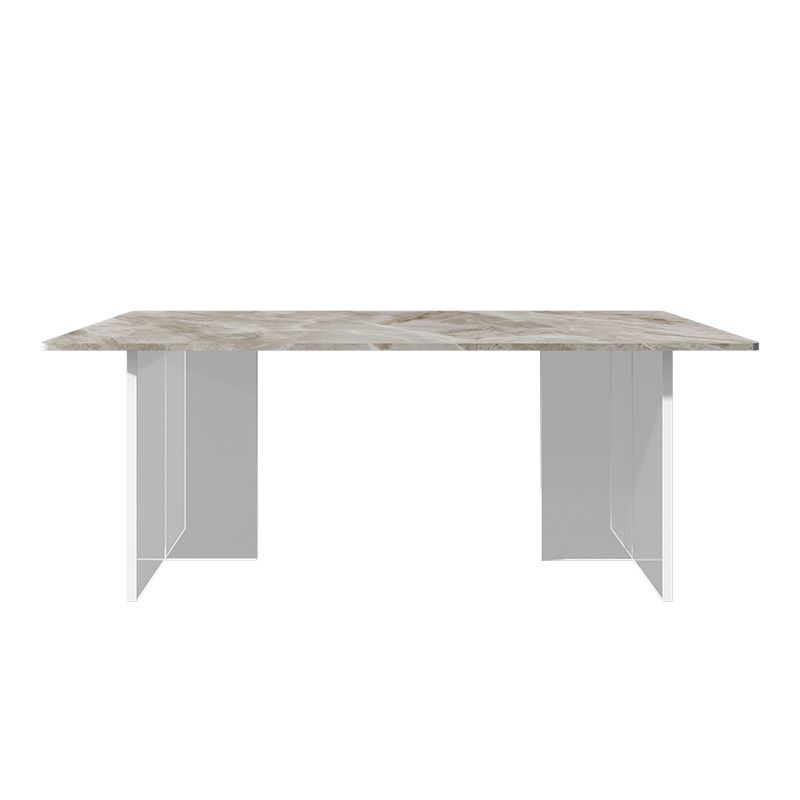 Stone Top Table Traditional Luxury Dining Table with Double Pedestal Base Clearhalo 'Dining Tables & Seating' 'Dining Tables' 'dining_table' 'furn' 'furn_dining_table' 'Furniture' 'furniture_dining_table' 'Kitchen & Dining Furniture' 'kitchen' 'kitchen_dining_table' 1200x1200_fc96aa42-a9ee-44cc-986d-0bd42d882d7a