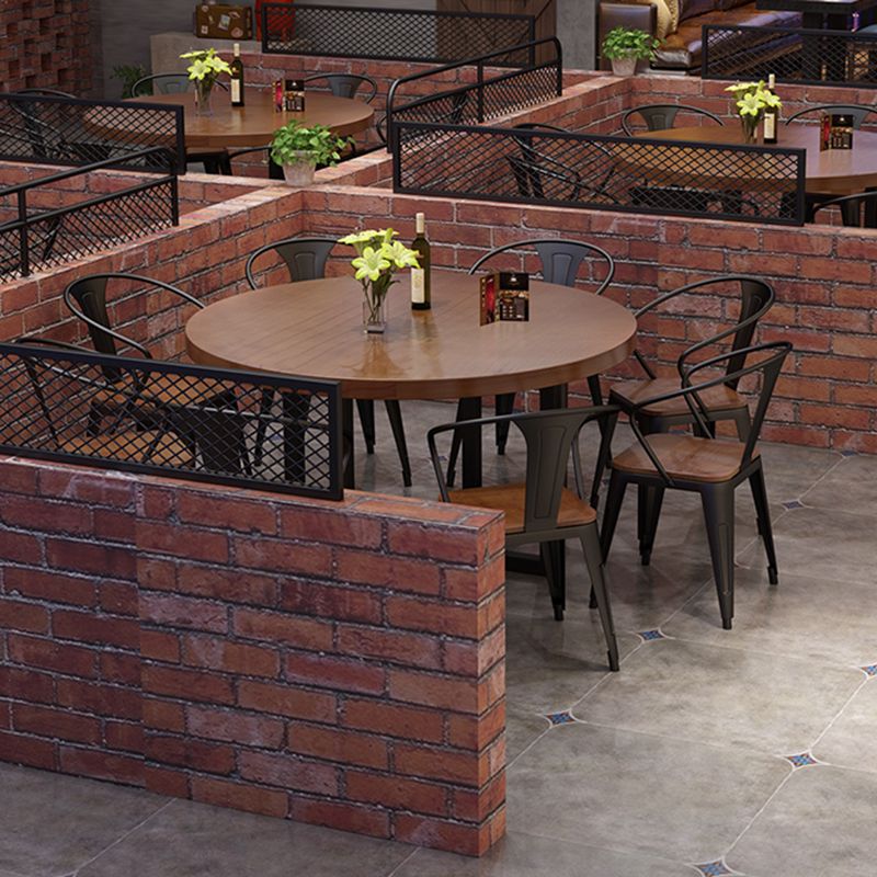 Round Dining Set 1/2/9 Pcs Solid Wood Dining Table with Metal Chairs Clearhalo 'Dining Room Sets' 'Dining Tables & Seating' 'dining_room_set' 'furn' 'furn_dining_room_set' 'Furniture' 'Kitchen & Dining Furniture' 1200x1200_fc97b2c4-4c4b-40b1-bdcb-0e95211f079f