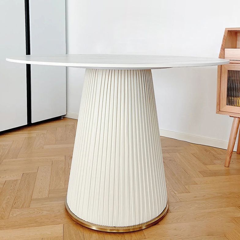 Stone Dining Room Collection Contemporary Round Dining Table for Kitchen Home Clearhalo ' dining_table' 'Dining Tables & Seating' 'Dining Tables' 'furn' 'furn_dining_table' 'Furniture' 'furniture_dining_table' 'Kitchen & Dining Furniture' 'kitchen&dining_furn' 'kitchen' 'kitchen_dining_table' 1200x1200_fc9880dc-1805-4e64-9bfb-d9f171524ad6