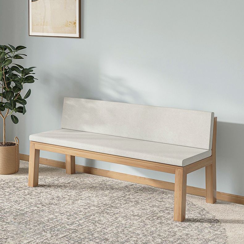 Testino in tessuto di divano moderno a braccia moderno con accenti in legno