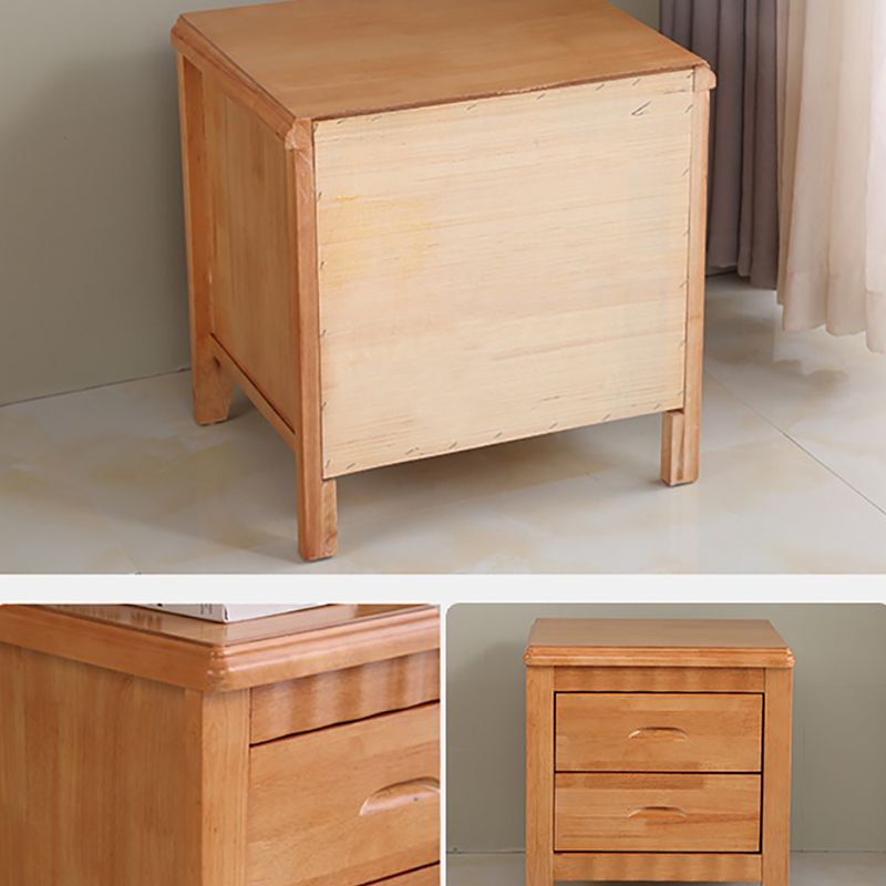 Modern Bed Nightstand Solid Wood Accent Table Nightstand with Drawers Clearhalo 'Bedroom Furniture' 'furn' 'furn_night_stand' 'Furniture' 'night_stand' 'Nightstands' 1200x1200_fc9a869a-7816-41f0-94e2-378627880e6f