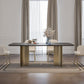 Nordic Glam Sintered Stone Rectangle Table Set 1/4/5/7 Pieces Dining Set Clearhalo 'Dining Room Sets' 'Dining Tables & Seating' 'dining_room_set' 'furn' 'furn_dining_room_set' 'Furniture' 'Kitchen & Dining Furniture' 1200x1200_fc9bcf69-c2de-406f-8956-a16a88c789a1