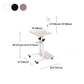 Moderne kunstmatige houten bureau Home Writing Desk met Caster Wheels 21.2 "L X 22.4" W
