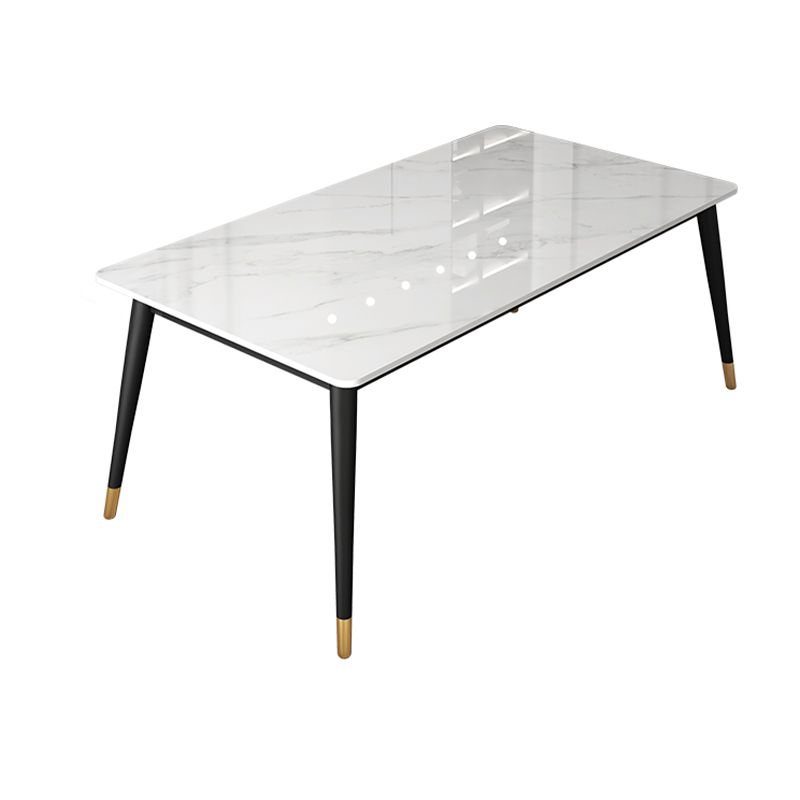 Modern 1/5/6/7 Pieces Dining Set Sintered Stone Dining Table Set with Leather Chairs Clearhalo 'Dining Room Sets' 'Dining Tables & Seating' 'dining_room_set' 'furn' 'furn_dining_room_set' 'Furniture' 'furniture_dining_room_set' 'Kitchen & Dining Furniture' 'kitchen&dining_furn' 'kitchen' 1200x1200_fca20721-3773-4439-b85e-3d2138a427da