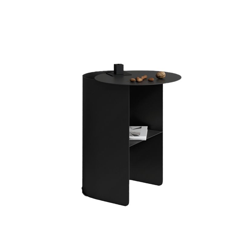 1 Shelf Industrial Night Table Metal Nightstand Open Storage ,20" Tall Clearhalo 'Bedroom Furniture' 'furn' 'furn_night_stand' 'Furniture' 'night_stand' 'Nightstands' 1200x1200_fca26edc-d7aa-458d-9bf7-b7604de7f654