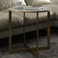 Glam White Frame Coffee Table Round Slate Top Cocktail Table Clearhalo 'Coffee & Accent Tables' 'Coffee Tables' 'coffee_tables' 'furn' 'furn_coffee_tables' 'Furniture' 'Living Room Furniture' 1200x1200_fca28b31-951b-452e-a170-21f9aaa21a0d
