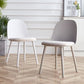 Upholstered Dining Chairs Nordic Style Armless Solid Back Chair