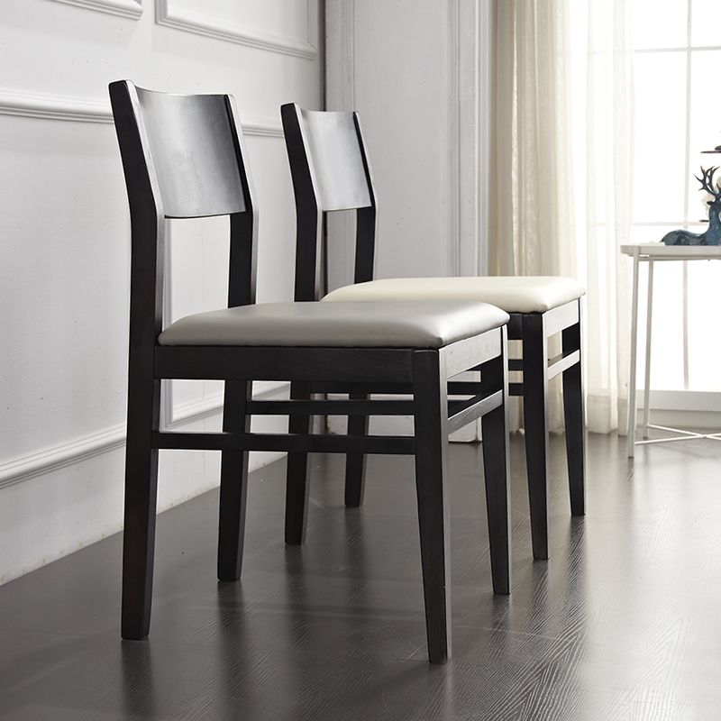 Contemporary Solid Wood Armless Dining Chairs Open Back Dining Side Chair Clearhalo ' kitchen&dining_furn' 'Dining Chairs' 'Dining Tables & Seating' 'dining_chair' 'furn' 'furn_dining_chair' 'Furniture' 'furniture_dining_chair' 'Kitchen & Dining Furniture' 'kitchen' 1200x1200_fca4f97e-e95e-4f20-abd4-842dd407f2d7