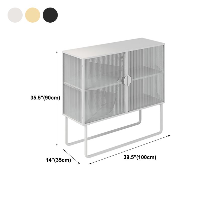 Glam Glam Glam Glam da 35,5 "Herver server a buffet di vetro con spazio per la sala da pranzo