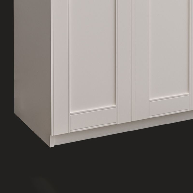 Engineered Wood Wardrobe Armoire Modern White Wardrobe Cabinet